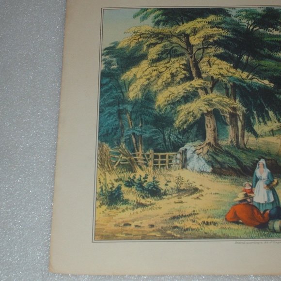 Vintage 1950 advertising calendar print - Picture 6 of 11